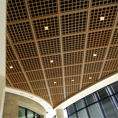 600x600 Aluminium Metal Ceiling Korupsi Bukti T Grid Open Grid